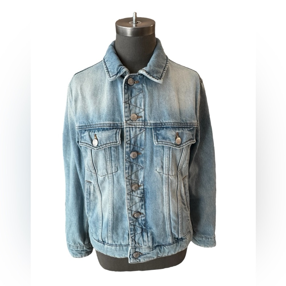 Zadig & Voltaire Kase Vignon Skull Embroidered Jean Jacket Small - Picture 2 of 15
